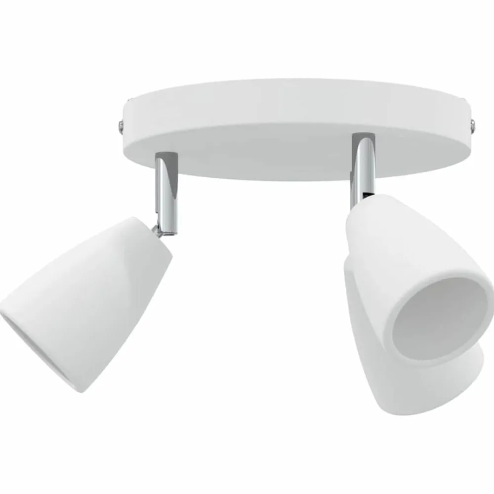 Luminaires-vidaXL Spot de plafond Blanc 19 x 19 x 14,5 cm Métal