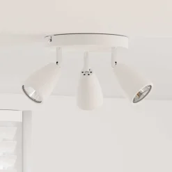 Luminaires-vidaXL Spot de plafond Blanc 19 x 19 x 14,5 cm Métal