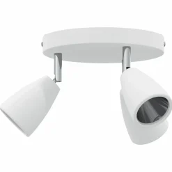 Luminaires-vidaXL Spot de plafond Blanc 19 x 19 x 14,5 cm Métal