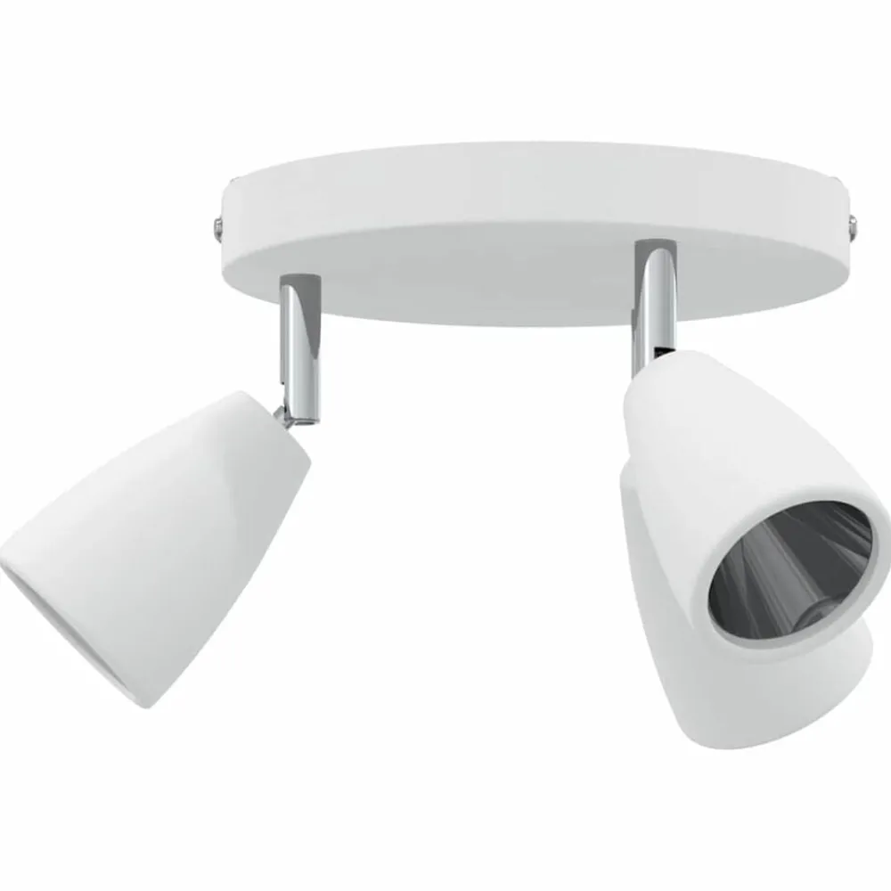 Luminaires-vidaXL Spot de plafond Blanc 19 x 19 x 14,5 cm Métal