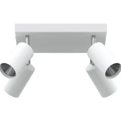 Luminaires-vidaXL Spot de plafond 26 x 26 x 16 cm Métal Blanc