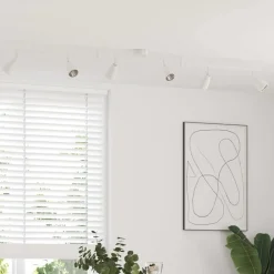 Luminaires-vidaXL Spot de plafond Blanc 25.5 x 8 x 16 cm Métal