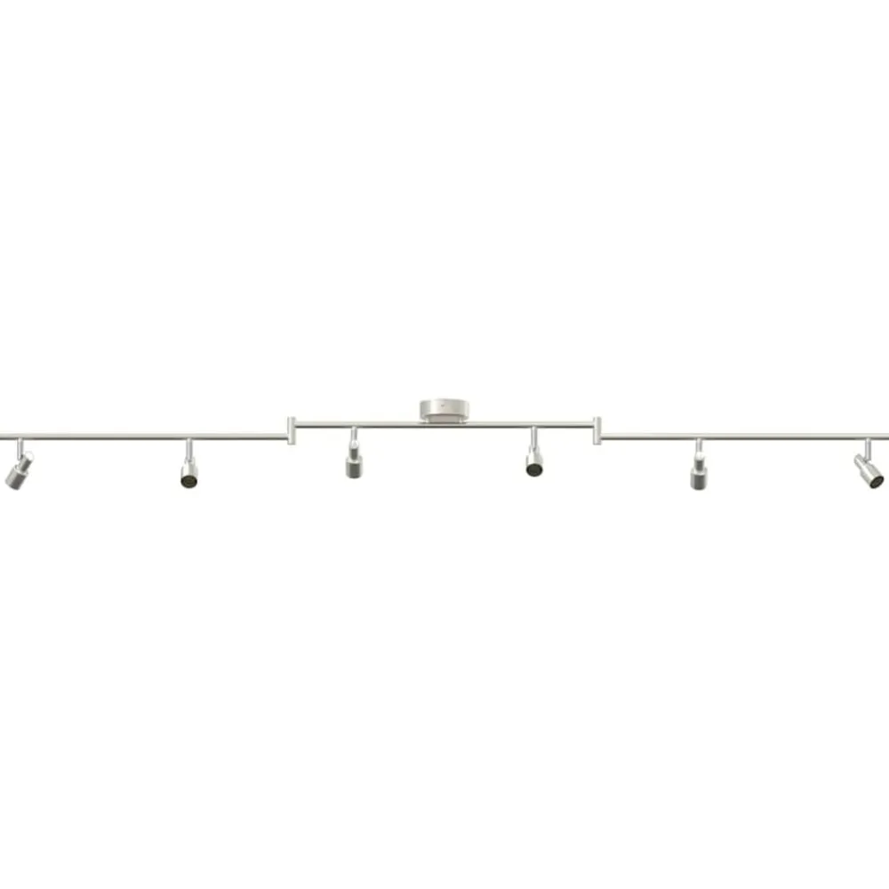 Luminaires-vidaXL Spot de plafond Nickel 176,5 x 9,5 x 14 cm Acier