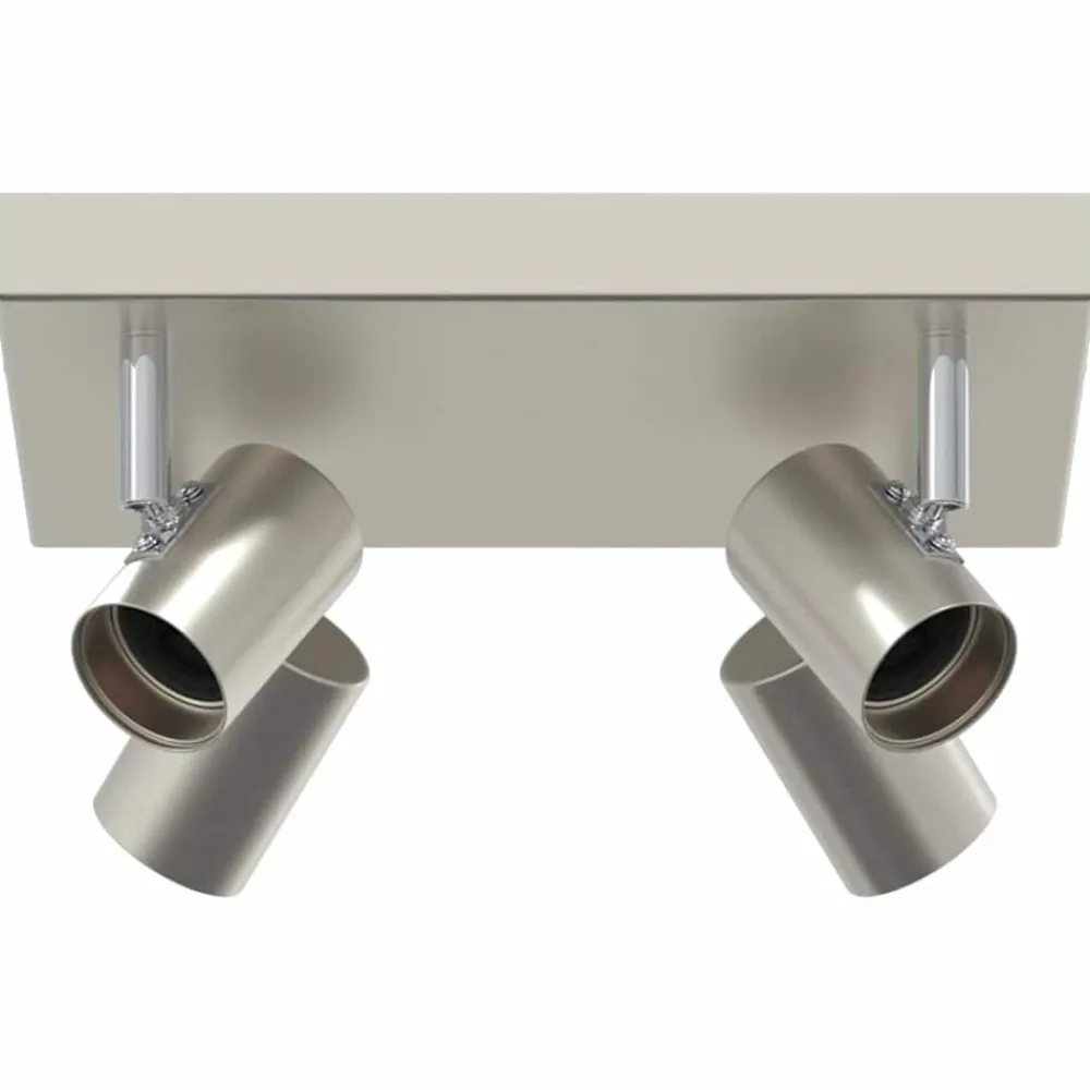 vidaXL Spot de plafond Nickel 26,5 x 26 x 11,5 cm Métal