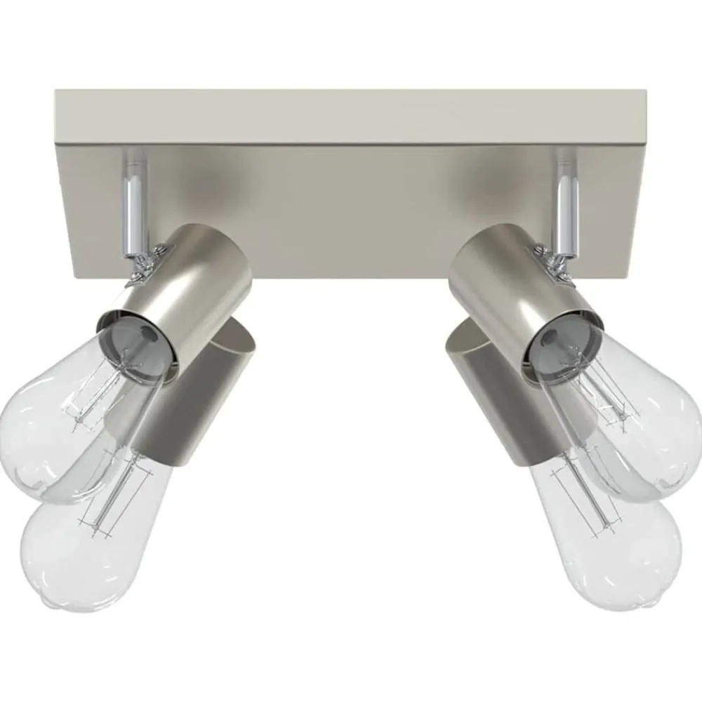 vidaXL Spot de plafond Nickel 26,5 x 26 x 11,5 cm Métal