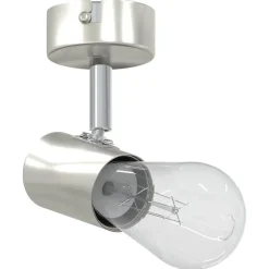 Luminaires-vidaXL Spot de plafond Nickel 6,5 x 6 x 11,5 cm Métal Nickel brossé