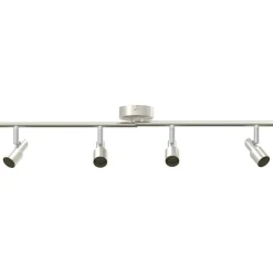 vidaXL Spot de plafond Nickel 70 x 9 x 12,5 cm Acier