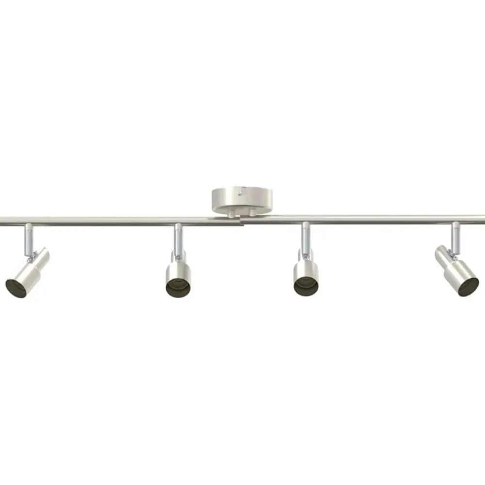 vidaXL Spot de plafond Nickel 70 x 9 x 12,5 cm Acier