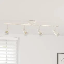 vidaXL Spot de plafond Nickel 70 x 9 x 12,5 cm Acier