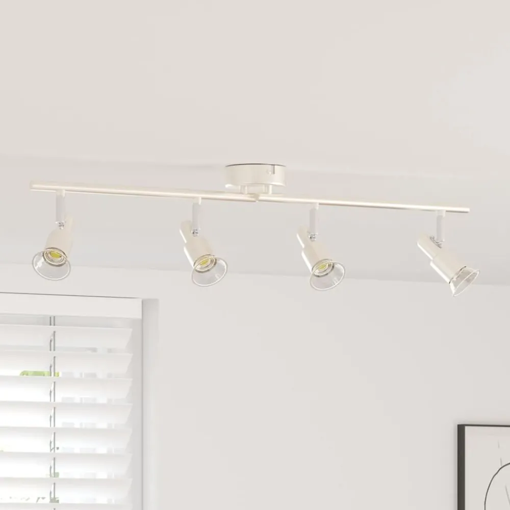 vidaXL Spot de plafond Nickel 70 x 9 x 12,5 cm Acier