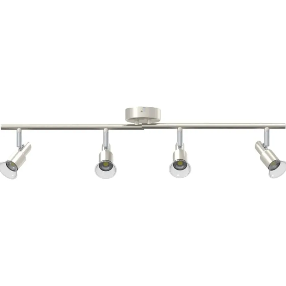 vidaXL Spot de plafond Nickel 70 x 9 x 12,5 cm Acier