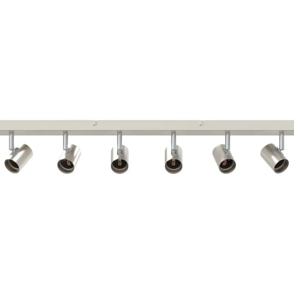 vidaXL Spot de plafond Nickel 73 x 6,5 x 11,5 cm Métal