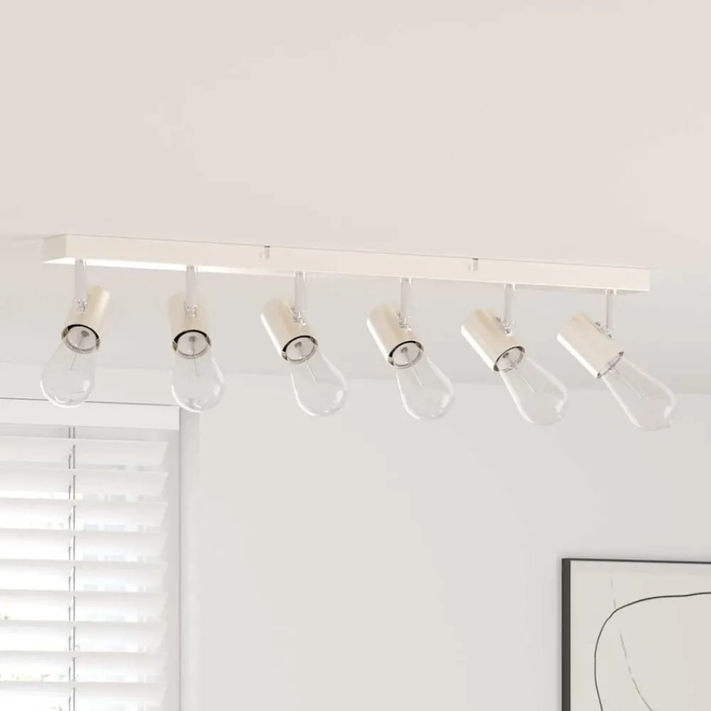 vidaXL Spot de plafond Nickel 73 x 6,5 x 11,5 cm Métal