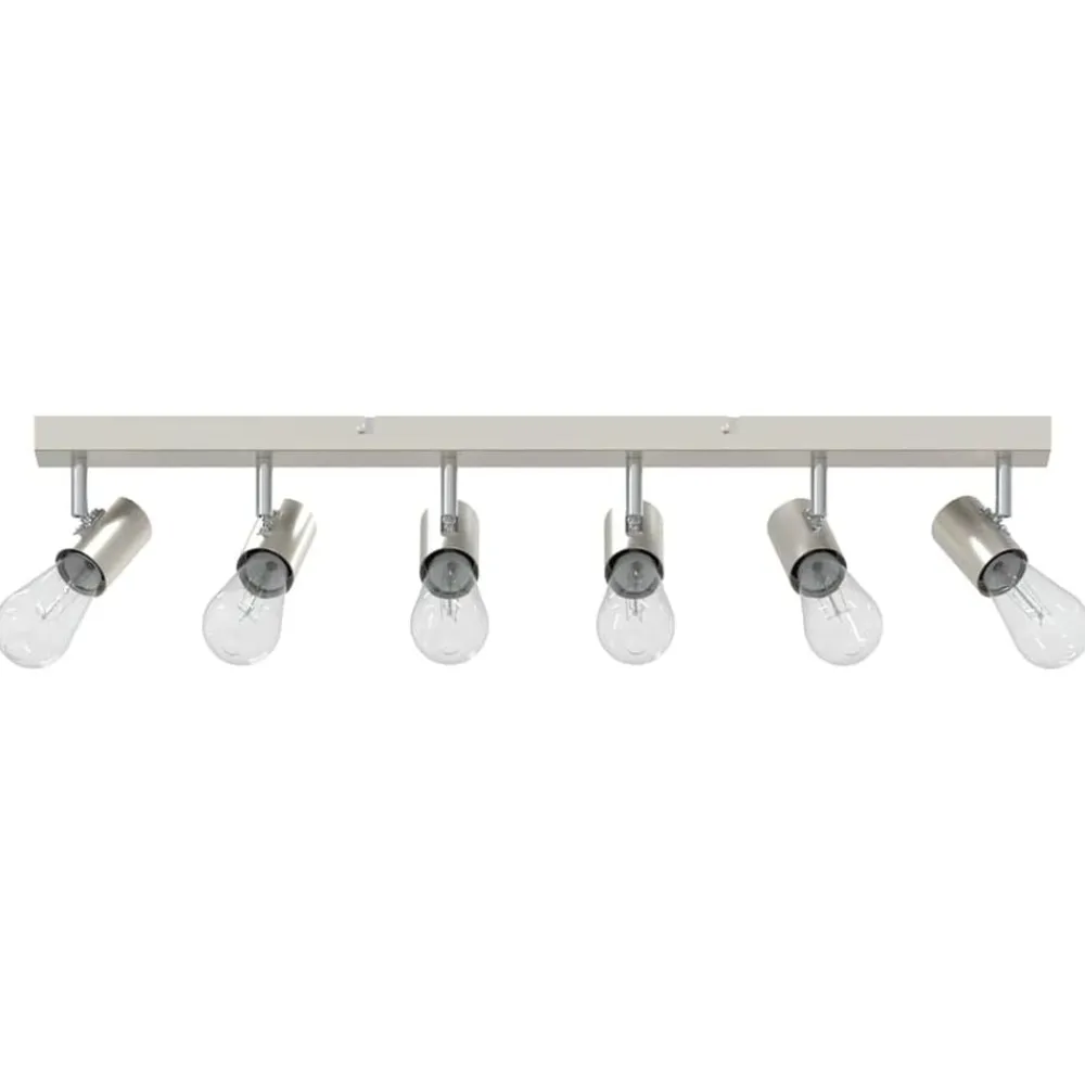 vidaXL Spot de plafond Nickel 73 x 6,5 x 11,5 cm Métal