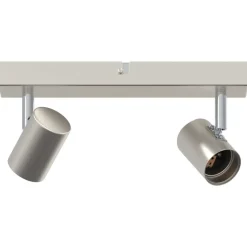 vidaXL Spot de plafond Nickel 26 x 6,5 x 11,5 cm Métal