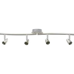 vidaXL Spot de plafond Nickel 27 x 10 x 12 cm Métal
