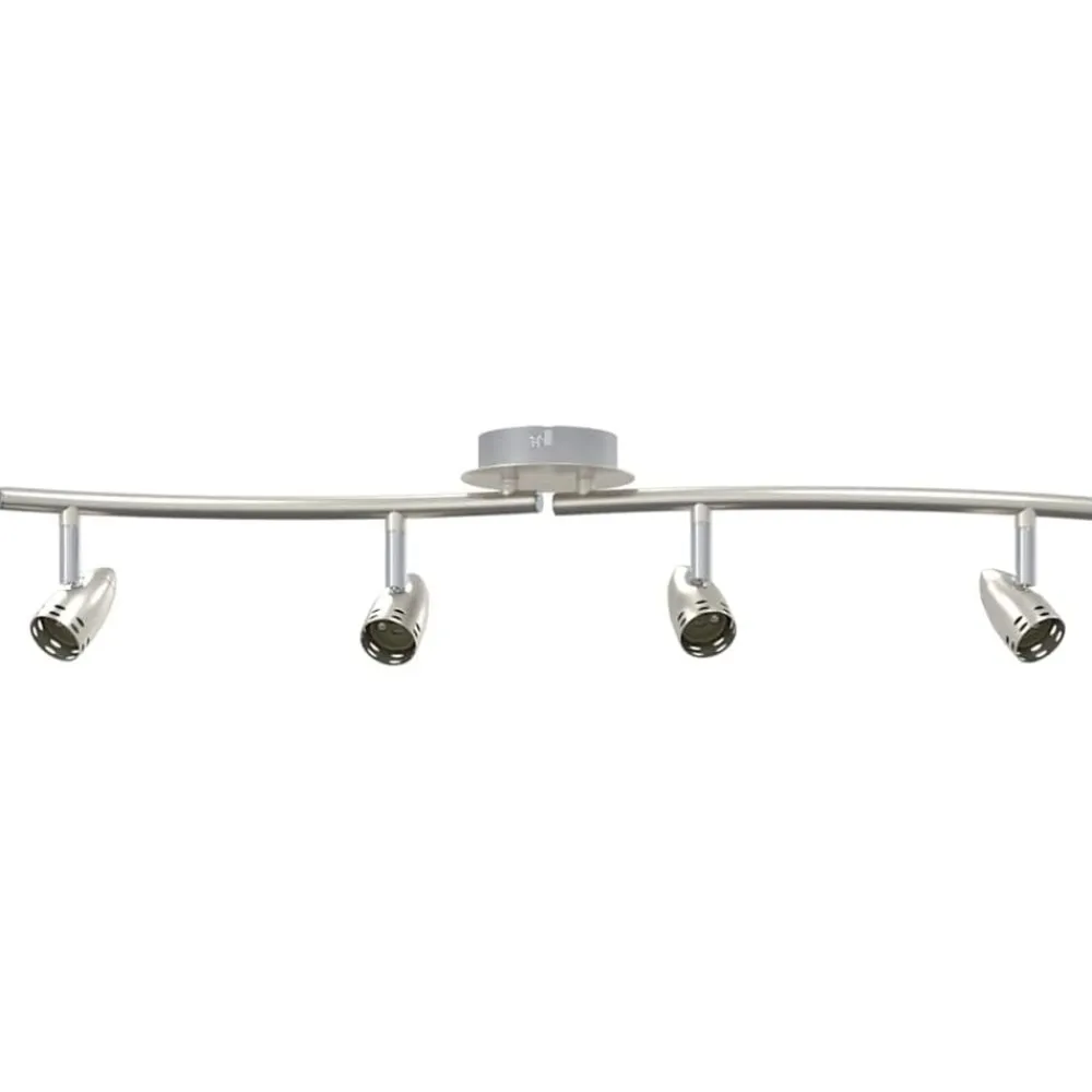 vidaXL Spot de plafond Nickel 27 x 10 x 12 cm Métal