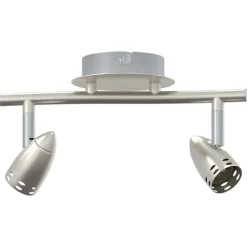 vidaXL Spot de plafond Nickel 27 x 10 x 12 cm Métal