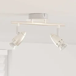 vidaXL Spot de plafond Nickel 27 x 10 x 12 cm Métal