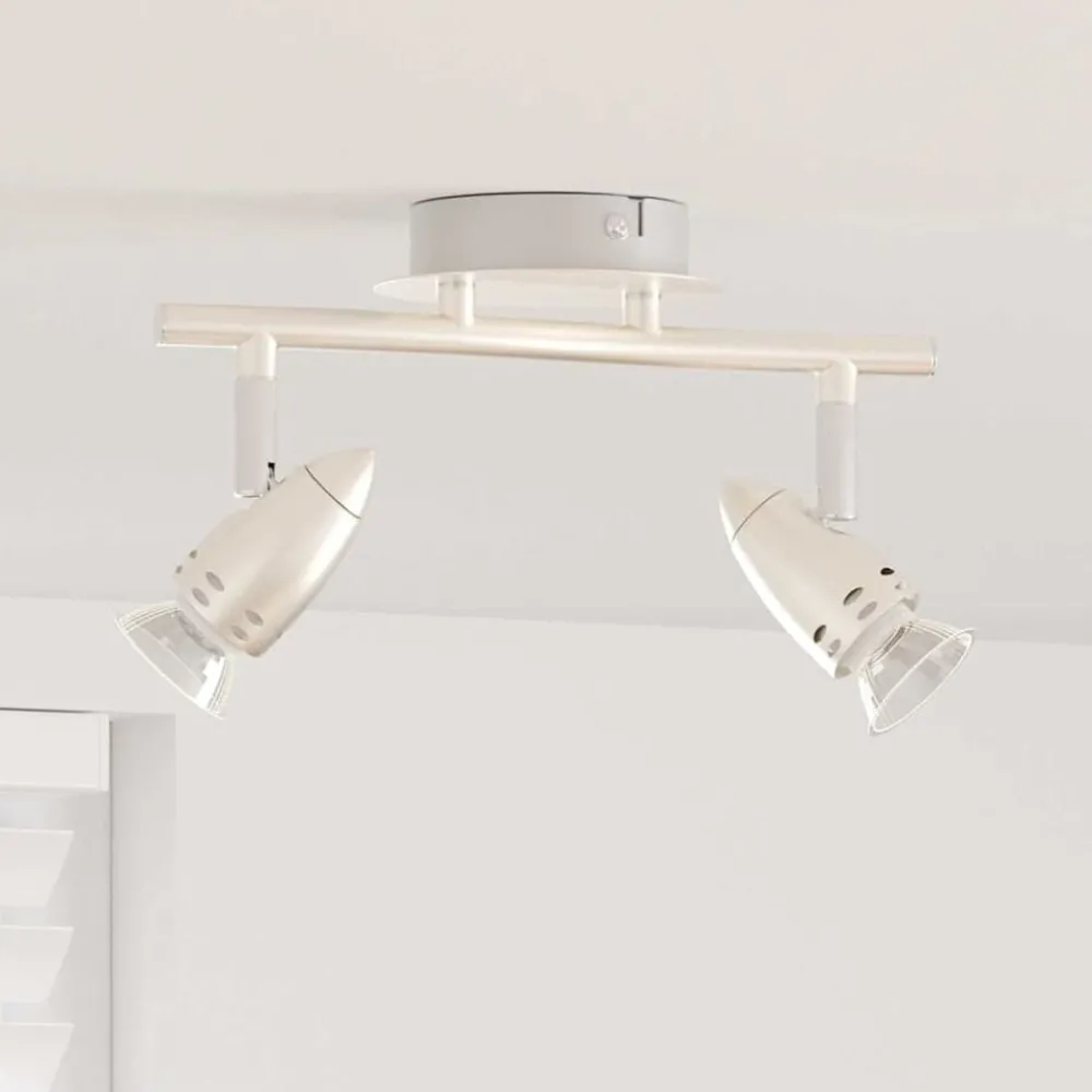 vidaXL Spot de plafond Nickel 27 x 10 x 12 cm Métal