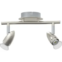 vidaXL Spot de plafond Nickel 27 x 10 x 12 cm Métal