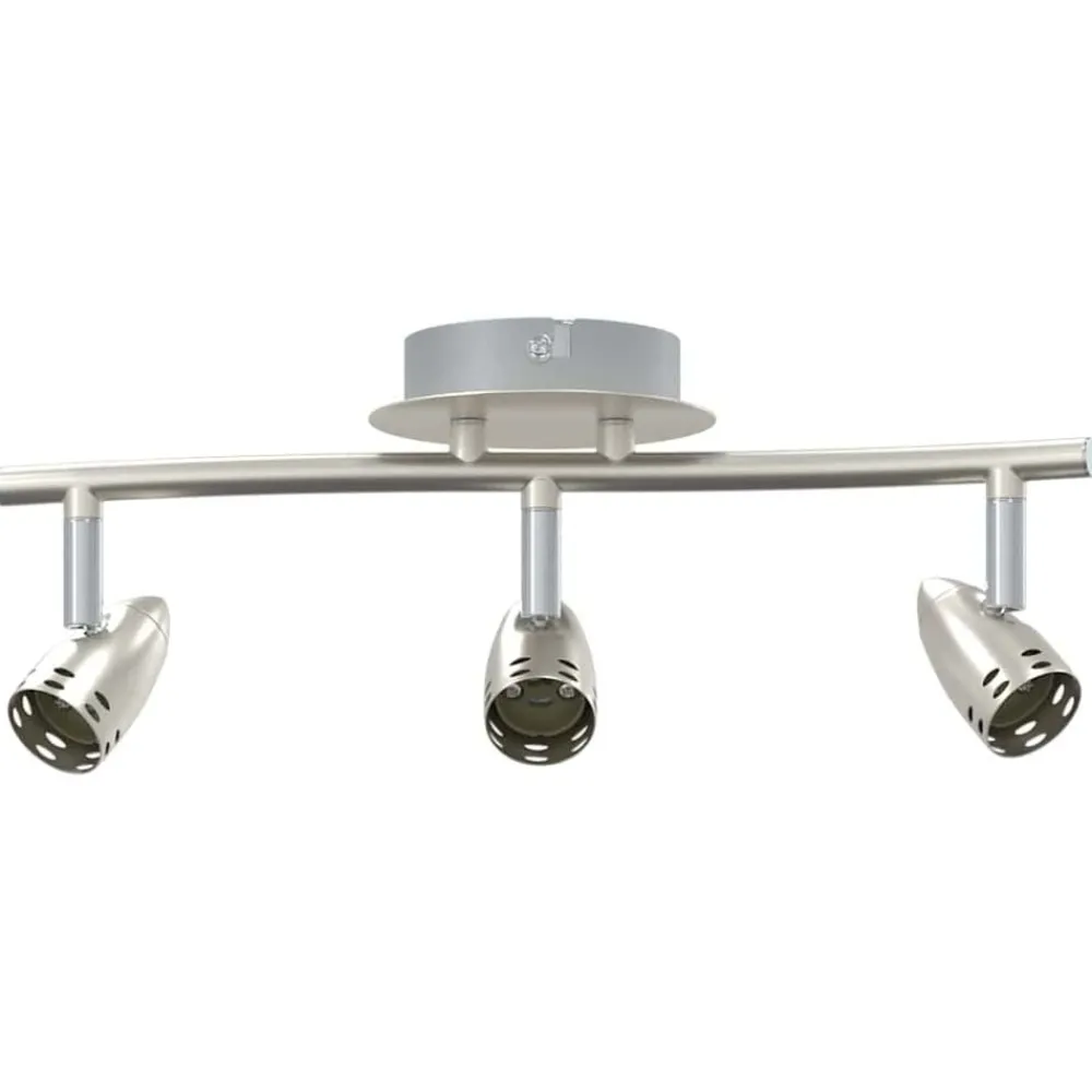 Luminaires-vidaXL Spot de plafond Nickel 36,5 x 10 x 12,5 cm Métal