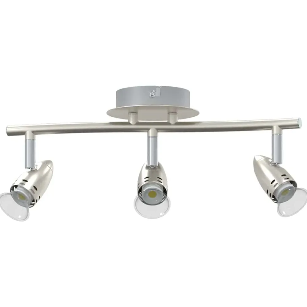 Luminaires-vidaXL Spot de plafond Nickel 36,5 x 10 x 12,5 cm Métal