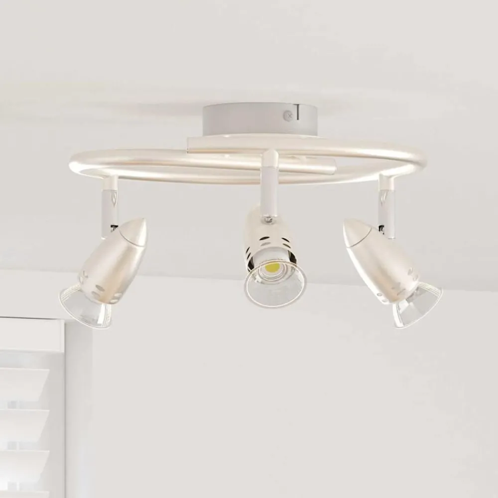 vidaXL Spot de plafond Nickel 27 x 10 x 12 cm Métal