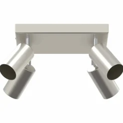 vidaXL Spot de plafond Nickel 26 x 26 x 16 cm Métal