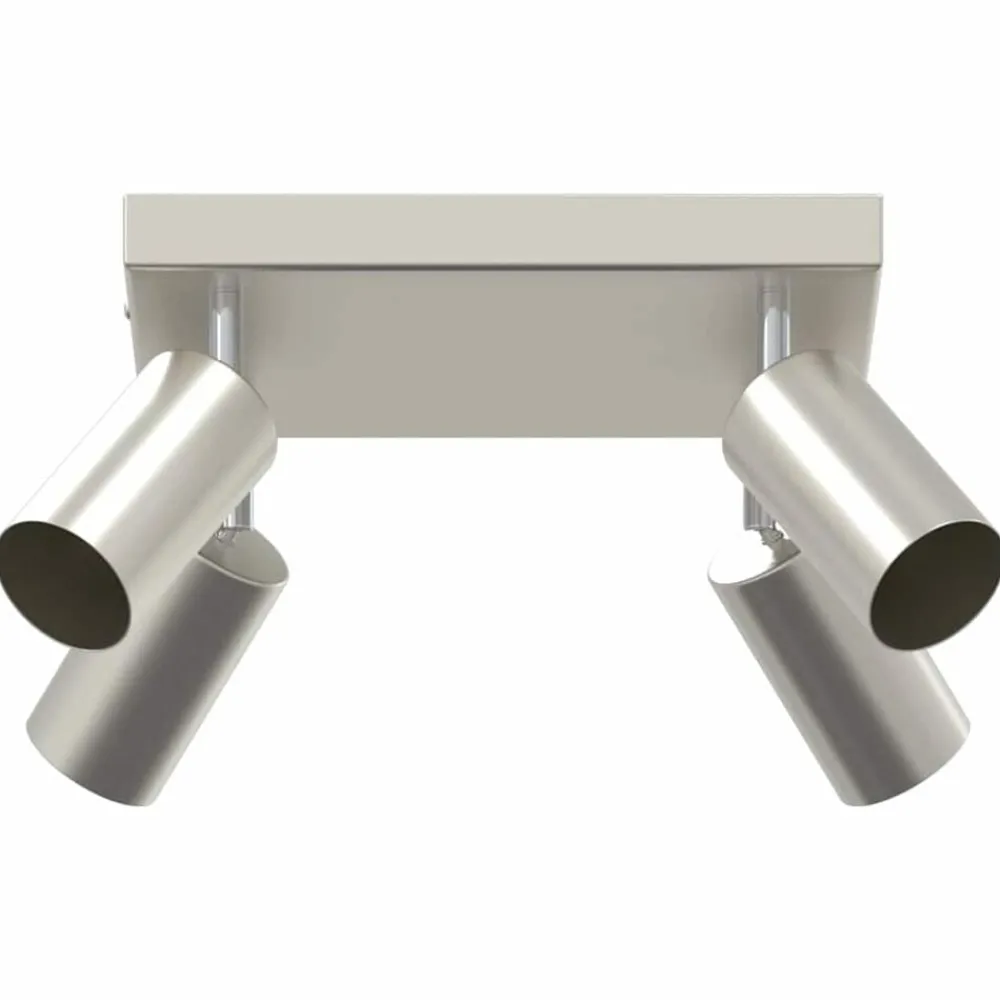 vidaXL Spot de plafond Nickel 26 x 26 x 16 cm Métal