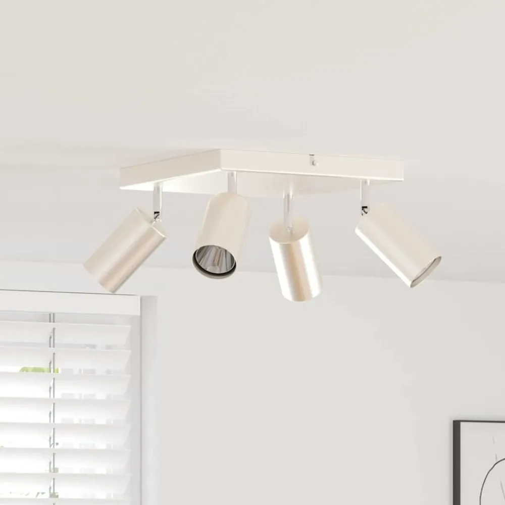 vidaXL Spot de plafond Nickel 26 x 26 x 16 cm Métal
