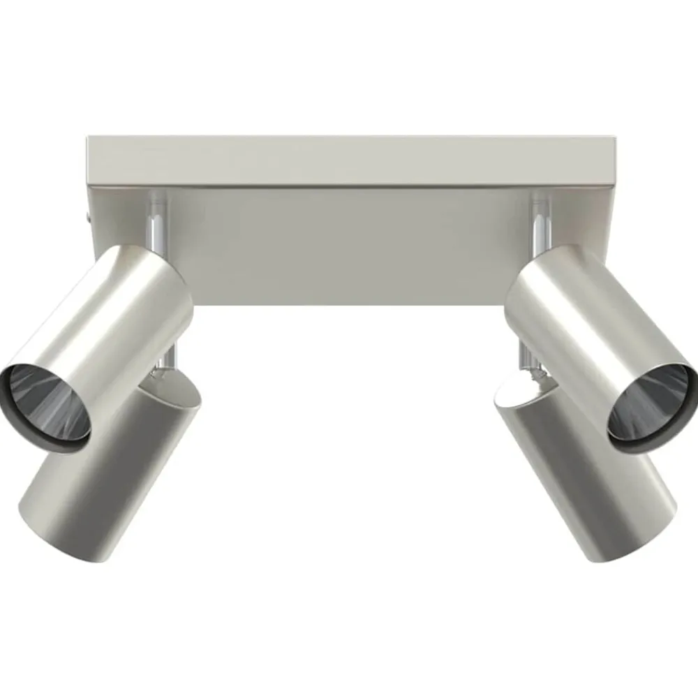 vidaXL Spot de plafond Nickel 26 x 26 x 16 cm Métal