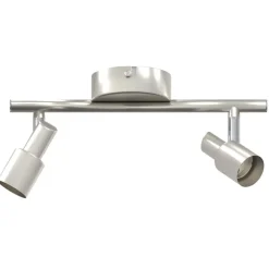 Luminaires-vidaXL Spot de plafond Nickel 25,5 x 8 x 11 cm Acier