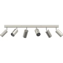 Luminaires-vidaXL Spot de plafond Nickel 73 x 6 x 16 cm Métal Nickel brossé