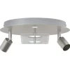 vidaXL Spot de plafond Nickel 29 x 29 x 11 cm Acier et Verre