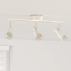 Luminaires-vidaXL Spot de plafond Nickel 39 x 10,5 x 10,5 cm Acier