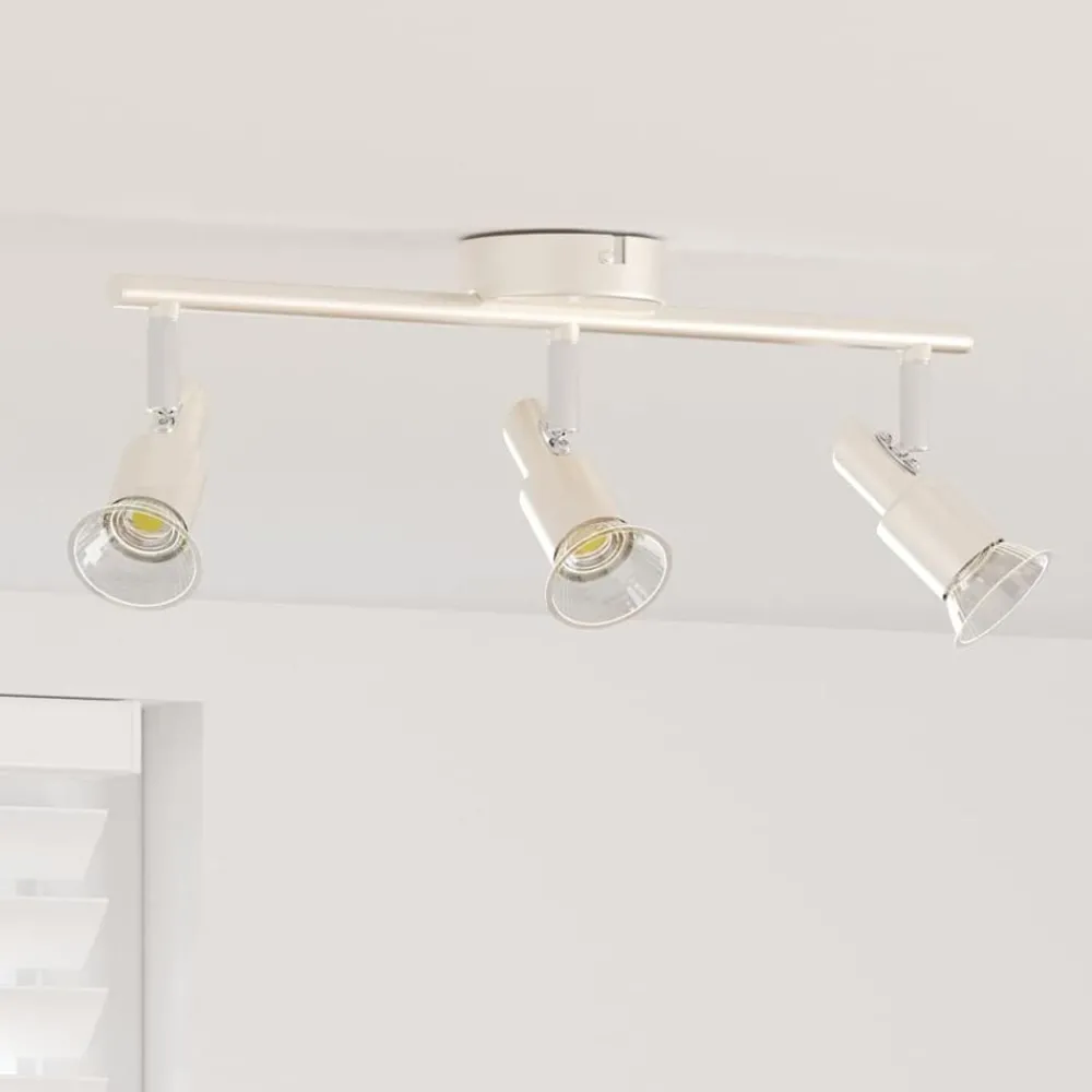 Luminaires-vidaXL Spot de plafond Nickel 39 x 10,5 x 10,5 cm Acier