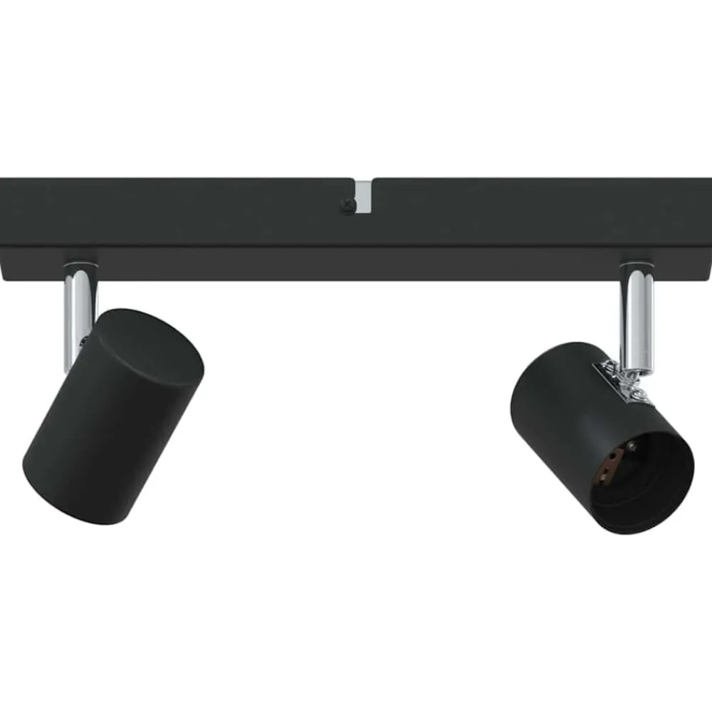 Luminaires-vidaXL Spot de plafond 26 x 6,5 x 11,5 cm Métal Noir