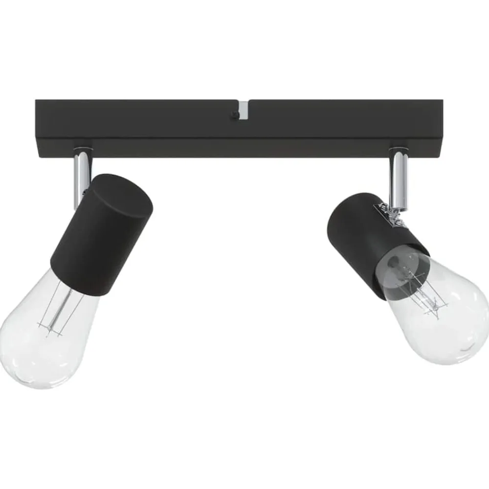 Luminaires-vidaXL Spot de plafond 26 x 6,5 x 11,5 cm Métal Noir