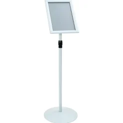Commerce De Détail-vidaXL Stand de Poster sur Pied 33 x 33 x 126 cm PVC et Acier Argenté