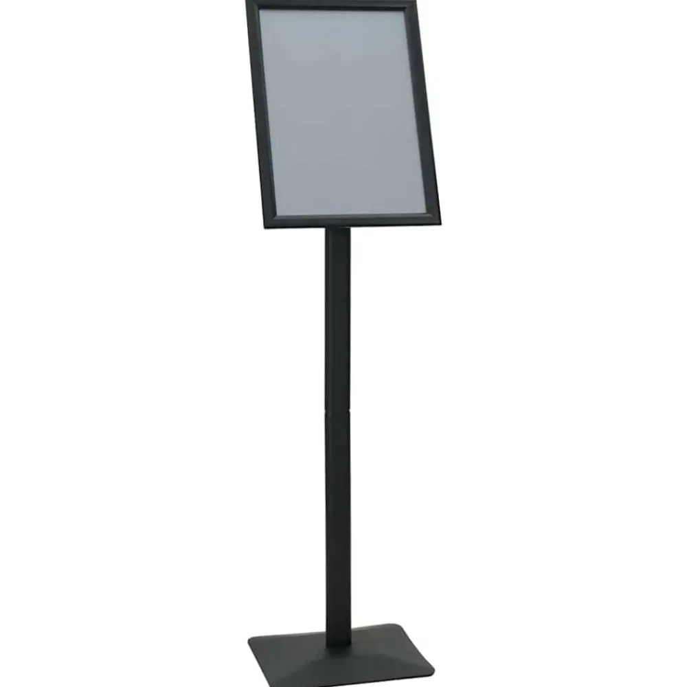vidaXL Stand de Poster sur Pied Argenté a3 Fonte