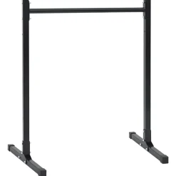 vidaXL Station de dips 2 pcs Noir 55 x 90 x 104.5 cm