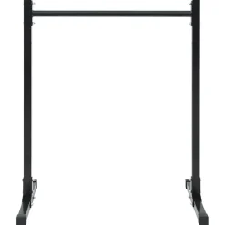 vidaXL Station de dips 2 pcs Noir 55 x 90 x 104.5 cm