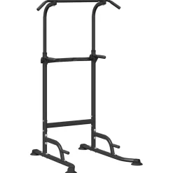 Entraînement & Fitness-vidaXL Station de Dips Tour de Puissance Noir 102 x 95 x 210 cm