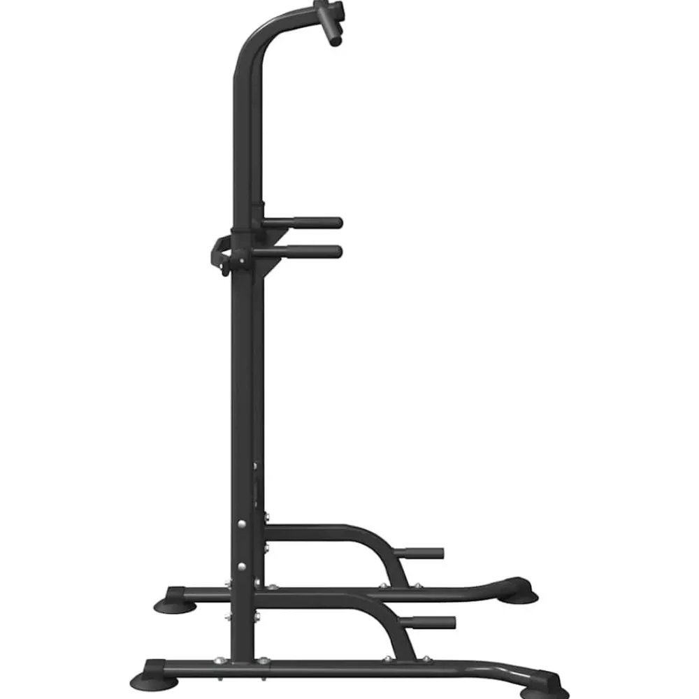 Entraînement & Fitness-vidaXL Station de Dips Tour de Puissance Noir 102 x 95 x 210 cm