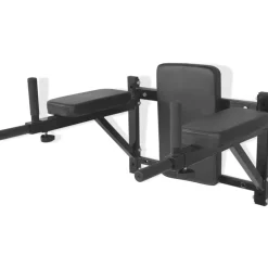 vidaXL Station de fitness murale noire