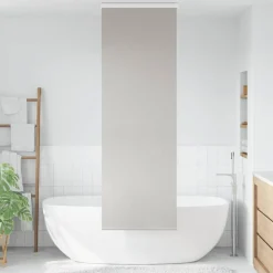 vidaXL Store enrouleur de douche avec cassette largeur du tissu 56 cm