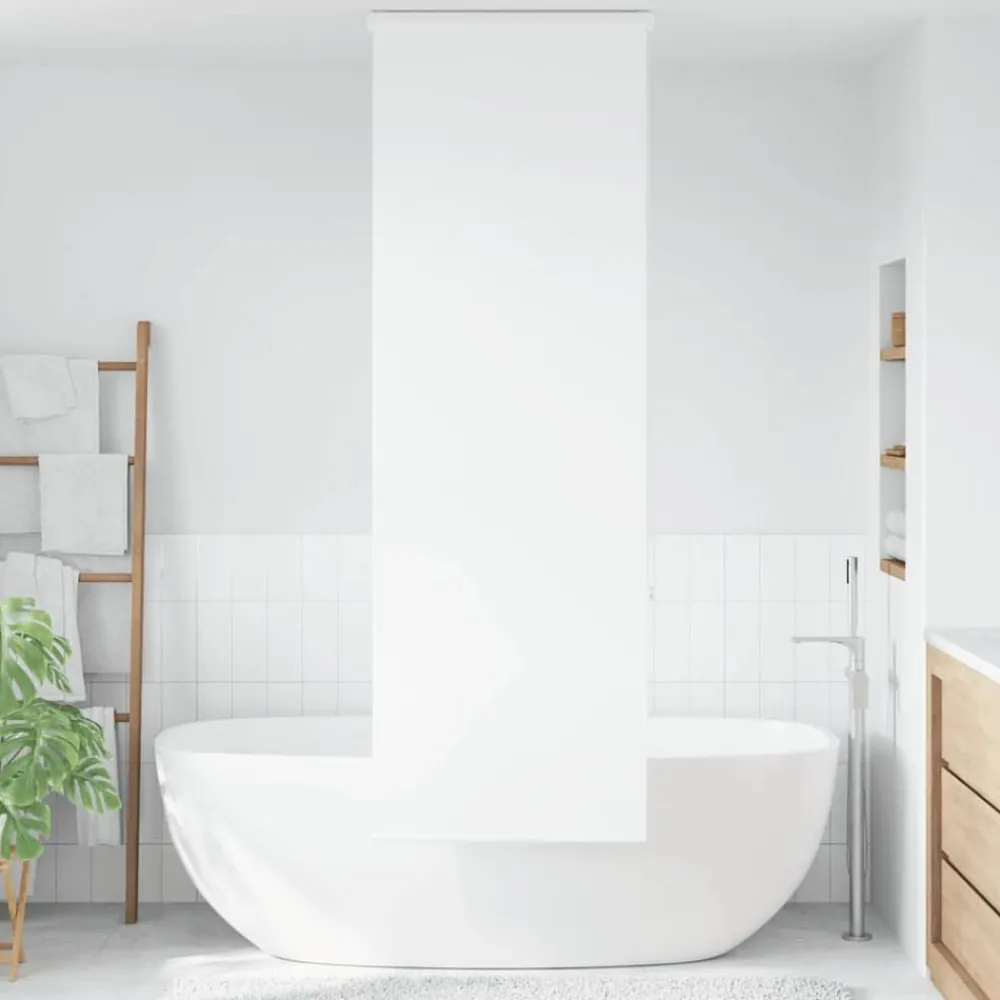 vidaXL Store enrouleur de douche avec cassette largeur du tissu 56 cm