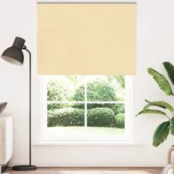 Décorations-vidaXL Store enrouleur occultant largeur du tissu 146,6 cm polyester Beige