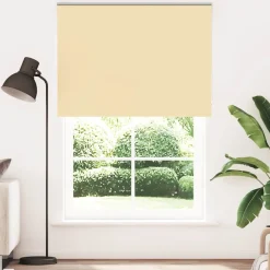 Décorations-vidaXL Store enrouleur occultant largeur du tissu 151,6 cm polyester Beige